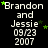 identical text-based icons showing 'Brandon and Jessie 09/23 2007' with green stars on a black background, one contains a gray rectangle
