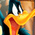 A 2x2 contact sheet of a Looney Tunes character's animated expression with visible text on the right side, showing two frames of an animation sequence against a gray background.