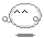 Four pixelated white circular icons with closed eyes and small square elements, each displaying a musical note in different positions across the sequence.