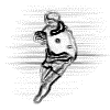 A black-and-white animated sequence shows a figure running while holding a football, with motion blur effects on limbs and background.