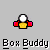 Pixelated icon shows a white sphere atop red and yellow shapes, with variations in size and color intensity across frames.