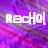 Pixelated static icon with white text "RACHEL" on a purple-pink gradient background.