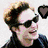 Six pixelated show a person in various poses with changing heart symbols and background colors