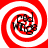 Four identical red and white spiral patterns with black text reading 'Red Wings' in the center, arranged in a