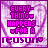 Pixelated text reads "EVERYTHING HAPPENS FOR A REASON" with a heart symbol, set against a purple and white swirled background.