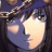 A pixelated anime-style character face with a blue headband and chain accessory on the left, next to stylized text reading "Anime IM" above "COM" on a black background.
