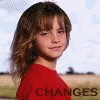 A young girl with brown hair in a red shirt appears in showing her turning from left to right, with 'CHANGES' text overlaid on each frame