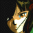 Pixelated anime-style character with brown hair and blue eyes, smiling, next to text reading 'AnimeIM' and 'com' on black background.