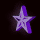 star-shaped icons in varying shades of purple and pink, displayed against a black background with subtle glow effects