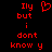 Red pixelated text on black background with a heart symbol, showing two identical static frames side-by-side.