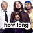 A four- shows a group of people with text overlays changing : 'how long', 'will i slide', and 'other side' appear sequentially
