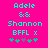 Pixelated cyan text and symbols on bright pink background with two identical static frames showing 'Adele & Shannon BFFL x' followed by five flower-like icons.