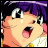 Pixelated anime-style character with purple hair and open mouth, next to text reading "Anime IM" and "com" on black background.
