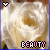A 2x2 contact sheet of four animated frames showing a white rose with pixelated text and heart symbols changing color between black and pink.