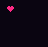 Animated sequence of pink heart shapes and stylized 'Jo' text elements on dark backgrounds with one gray