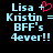 Pixelated text on black background with light blue letters and a pink heart symbol replacing the plus sign between names.
