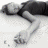 Animated contact sheet of a person lying on the ground with changing red text overlays across 15 frames, showing sequential numeric and word variations.