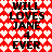 Red and white heart-patterned background with black text reading "WILL LOVES JANE 4 EVER" repeated in a