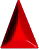 Six 3D triangular prisms in red, brown, teal, yellow, green, and blue arranged in a on a gray background