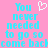 Pixelated text on pink background with heart symbol, repeated twice in mirrored layout.
