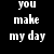 Black background with pixelated text in white, blue, and cyan colors arranged in a vertical layout.