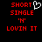 Red pixelated text on black background with white heart symbol above 'SINGLE' in left ; identical right lacks the heart