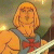 Pixelated image of a character with light brown hair, wearing a blue shirt and red bow tie against a blurred background.