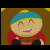 Pixelated South Park character holding food with overlaid text about chicken tenders and a kitten, displayed in a contact sheet layout.