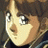 Pixelated anime-style character face with brown hair and light skin, next to black background with white text reading 'AnimeIM' and 'com'