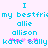 Pixelated text in cyan and pink on a light purple background, arranged in two with repeated names