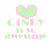 Two side-by-side pixelated images of a heart and text with swapped color schemes.