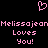 Pixelated pink text and heart symbol on black background, repeated twice with identical layout.