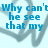 Blue text on light blue background with gray heart outlines, reading "Why can't he see that my heart beats... For HIM".