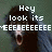 A four- shows a monkey with dark fur and blue-gray hair against a green background, displaying text and expressions that change