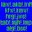 Pixelated text with green characters on blue and purple backgrounds, showing color variations between