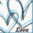 Pixelated abstract shapes in blue and gray on white background with cyan text 'i quit' on right side.