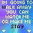 Pixelated text repeats across a blue-purple gradient background with small white star icons, displaying phrases like "I'M GOING TO WALK AWAY" and "YOU CAN WATCH ME OR MAKE ME STAY."