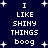 Dark blue background with white pixelated text and star shapes, displaying repeated phrases in a
