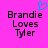 Pixelated text on bright pink background with blue heart symbol above left text block.