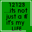 Green square icon with black pixelated text reading '12729 ...its not just a # its my LIFE' and white border, featuring animated heart or star symbol in bottom-right corner.