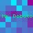 Pixelated of blue and purple squares with green text reading "Mr. Roboto" repeated twice horizontally and vertically