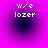 Four identical pixelated icons arranged in a , each displaying 'w/e lozer' text over a purple gradient background with a dark center