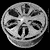 Four grayscale circular icons arranged in a , each showing variations of a wheel with eight spokes and a central hub