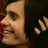 Red background with a pixelated image of a person on the left and white text reading 'Jared Leto', '=Love', and 'I Love 30 Seconds to Mars' on the right.
