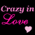Animated pink text and heart symbols on black background with pixelated effects.