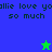 Pixelated text 'yallie love yallie love you so much' repeated across blue and green backgrounds with two star icons.