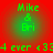 Green text reading "Mike & Bri" on a red background with green gradient circles, repeated in four quadrants.