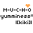 Two identical pixel art icons display text and symbols on a white background with orange accents.
