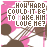 identical pixelated images with pink and brown background, white text reading 'HOW HARD COULD IT BE TO MAKE HIM LOVE ME?', and abstract shapes