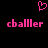 Pixelated pink heart symbol above two identical pixelated text strings on black background.
